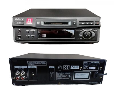 Sony MDS-S40 MD Mini Disc Player Recorder Black Serviced 1 Year