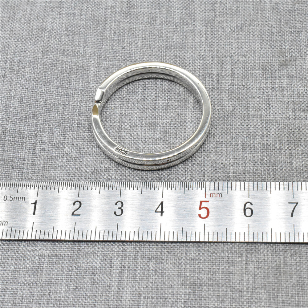 925 Sterling Silver Split Ring Great for Key Chains Diameter 30mm