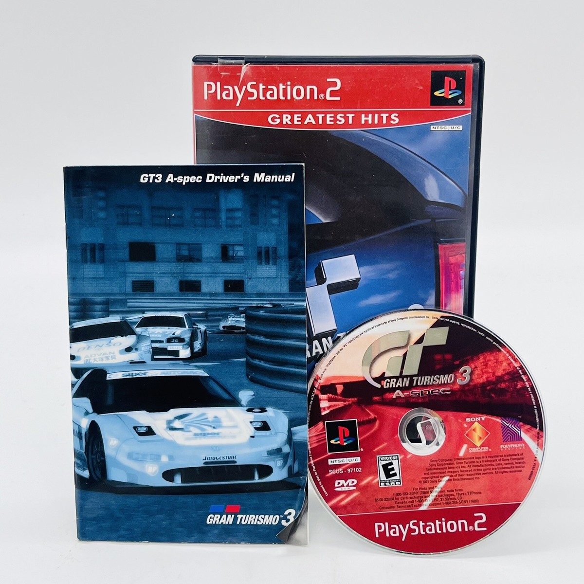 Gran Turismo 3 A-spec PlayStation 2 PS2 Racing Video Game Complete