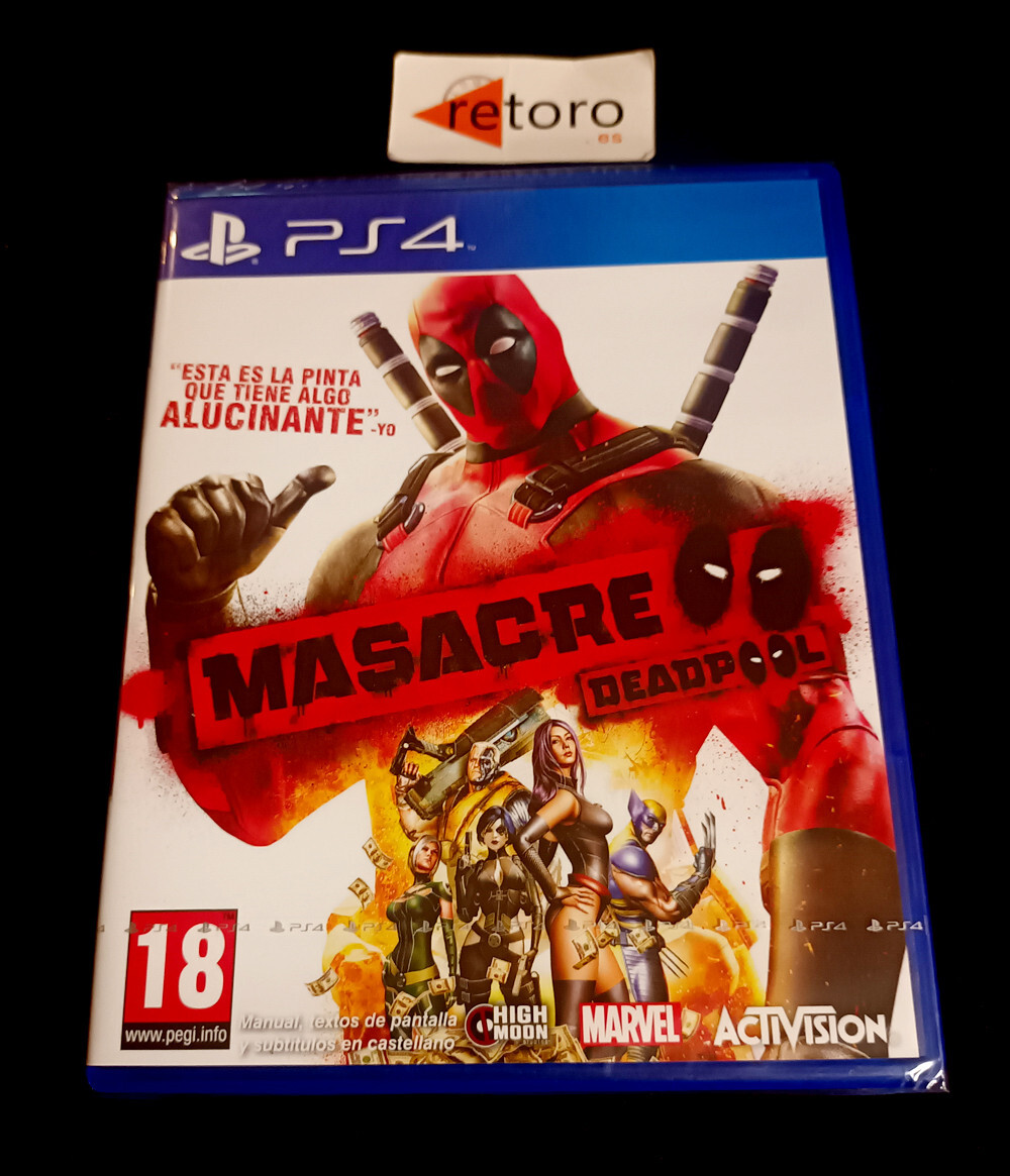 MASACRE DEADPOOL Sony Playstation 4 PS4 Pal-España New Sealed Español Ingles