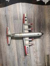 RARE AMERICAN AIRLINES DC-7 TIN LITHO AIRPLANE FLAGSHIP CAROLYN N305AA LINEMAR