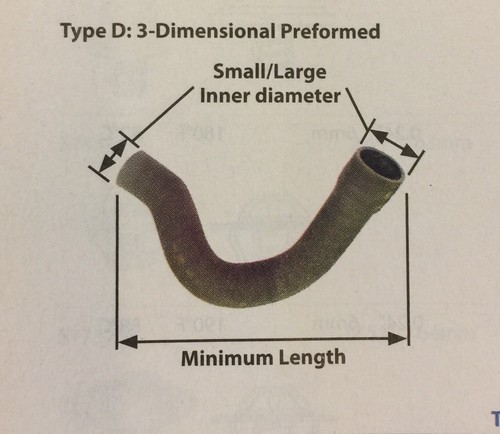 215036G460 Nissan Lower Forklift radiator Hose - Picture 2 of 2