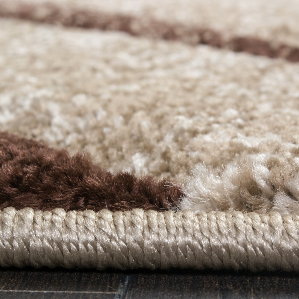 Tappeto Con Design A Cerchio Tappeto Moderno Per Soggiorno Marrone