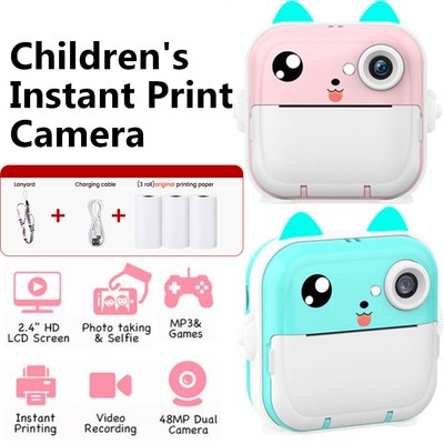Kinder Sofortbildkamera HD 1080P 2,4 Zoll Selfie Video Digitalkamera Weihnachtsgeschenk