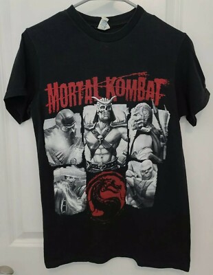 Mortal Kombat Shirt Scorpion Sub-Zero Goro Raiden Small Vintage Shang Tsung