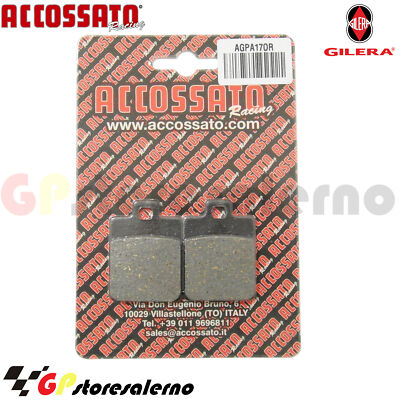 AGPA17OR ORGANIC REAR PADS RECESSED GILERA 125 DNA GRIMECA 2002