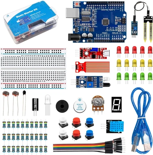 Arduino Starter Kit | Arduino Uno R3 | Tutorials | 17 Projects | Sensors & LEDs
