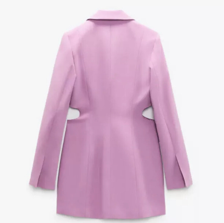 ZARA CUT OUT BLAZER DRESS Lilac Size M