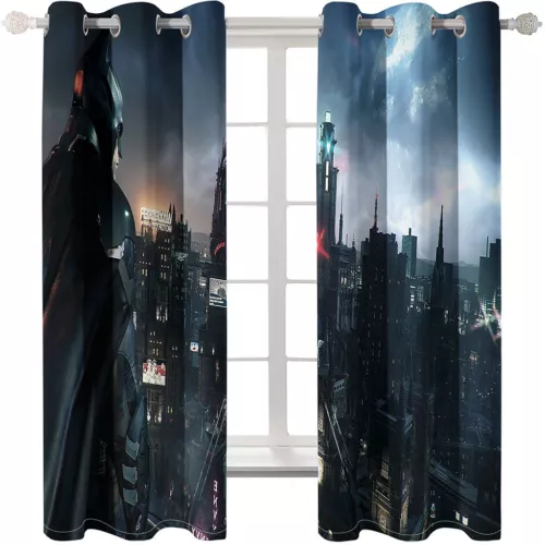Tende oscuranti 3D per ragazzi camera da letto Batman tende anello termico occhiello superiore regalo - Foto 35 di 35