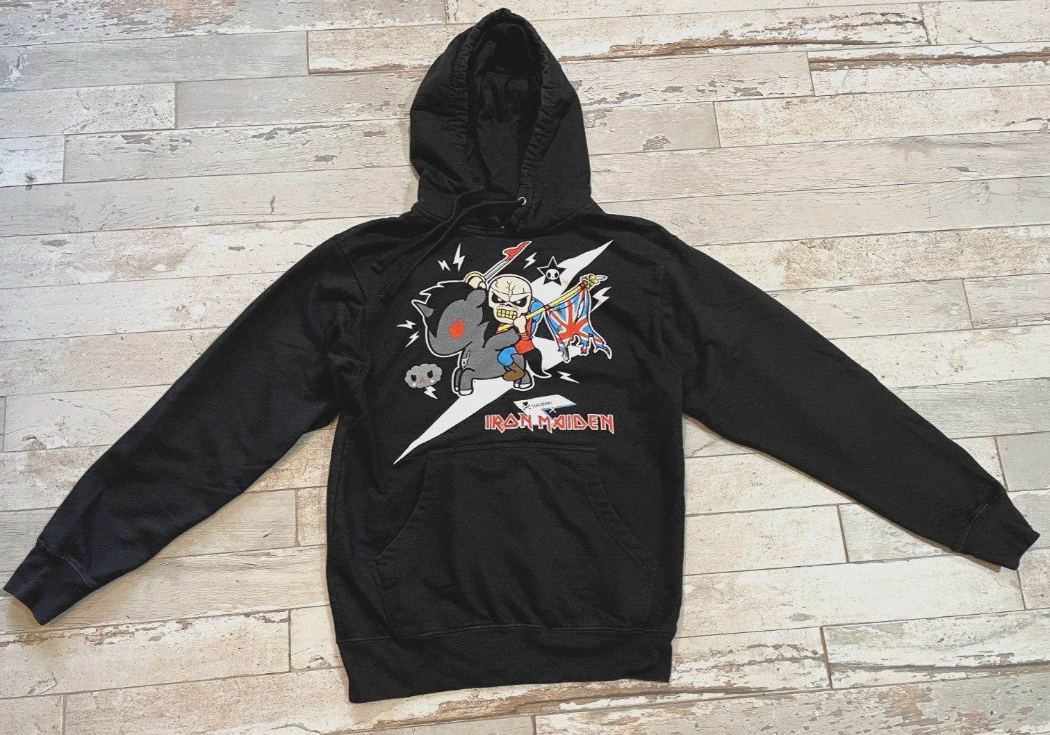 Hoodie Iron Maiden The Trooper Mascot Eddie Zombie Tokidoki Adult SMALL 2017-image