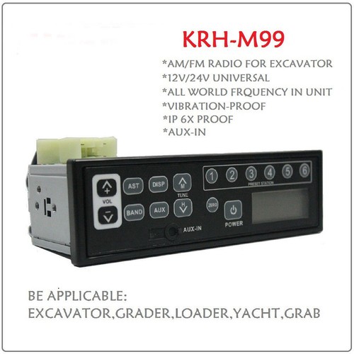 UNHO Baggerradio Heavy Duty AM/FM Radio mit MP3 Player in Akkubetrieb - Bild 4 von 12