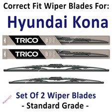 Wipers 2-Pack Standard - fit 2018+ Hyundai Kona - 30260/160