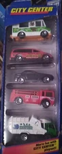 Vintage 1999 HOT WHEELS City Center 5 Vehicle Gift Pack Die Cast 1:64 Scale New.