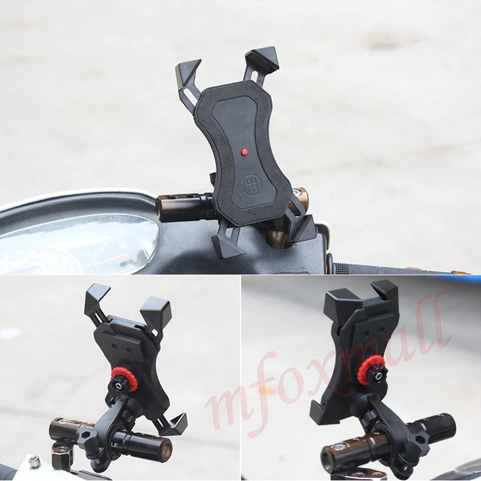 Mobile Phone Holder X Grip Clamp Bracket Mount Universal Motorcycle Motorbike - Image 3 of 4