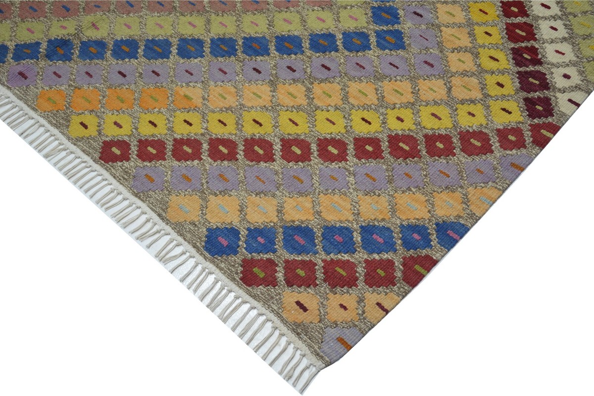 Tapis tissé main, 81% laine, kinah naturel/caramel Am.Pm | La Redoute