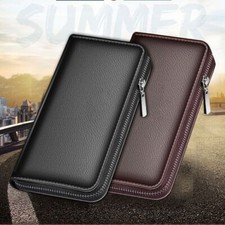 Zipper Long Wallet Large Capacity Card Holder Fashion Money Bag  Men
