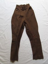 1930s 1940s Brown Cotton Stretch Jodhpurs/Riding Pants size S/M