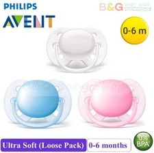Philips Avent Ultra Soft Air Orthodontic Silicone Baby Soother 0-6mths -Loose pk