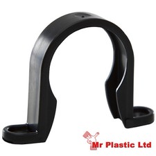 Polypipe 40mm Push Fit Waste Pipe Fittings in Black (actual size 41mm)
