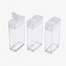 ClearFlip Mini Storage: 100Pcs Plastic Seed Bead Containers - Perfect for Candy,