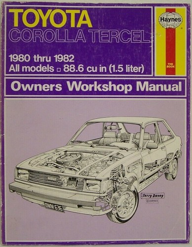 Haynes Corolla Tercell 1980 Thru 1982 Owners Workshop Manual All Models - Picture 2 of 11