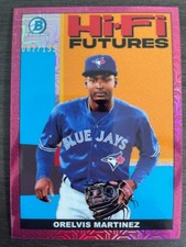 2022 Bowman Chrome Orelvis Martinez Pink Refractor Hi-Fi Futures Mojo /199