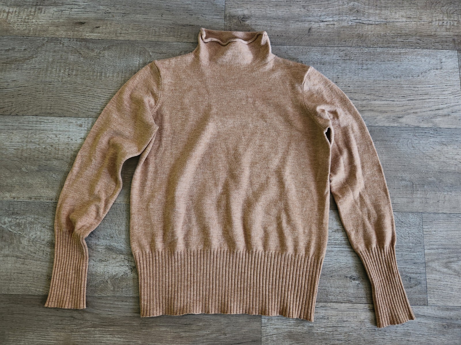 FRENCH CONNECTION Size Medium Rust Brown Mock Nec… - image 1