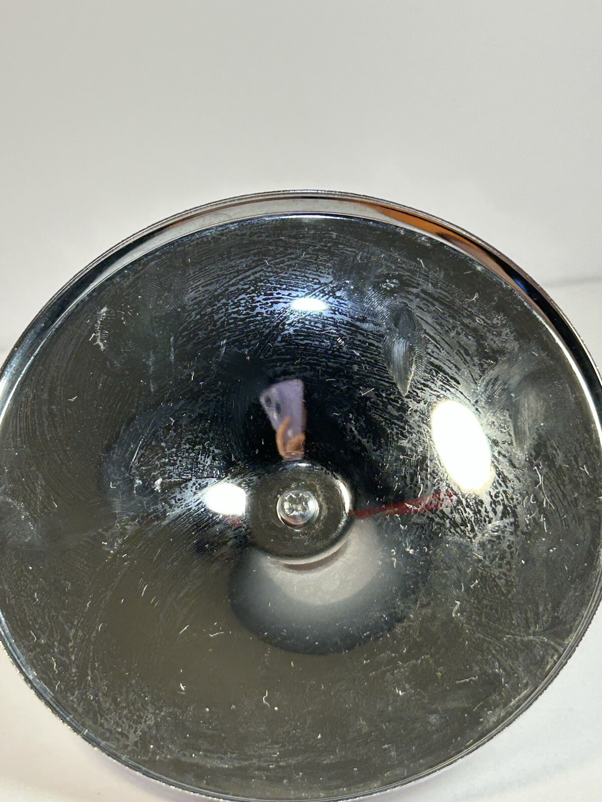 "Lid Only" Kromex Sculptura Chip-N-Dip Server with a Lazy Walnut Trim Knob Susan