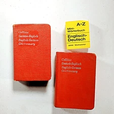 Collins German English Pocket Dictionary Translation British Pub MINI Lot of 3