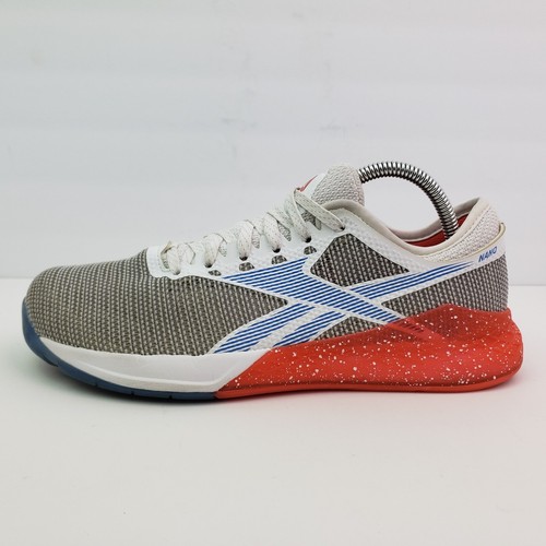 Reebok Nano 9 Crossfit Womens Size 10.5 White Red Blue Training Sneaker Shoes - Picture 3 of 12