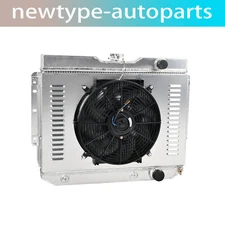 For 1959-1965 Chevy Impala Biscayne Bel Air El Camino 3 Rows Radiator Shroud Fan