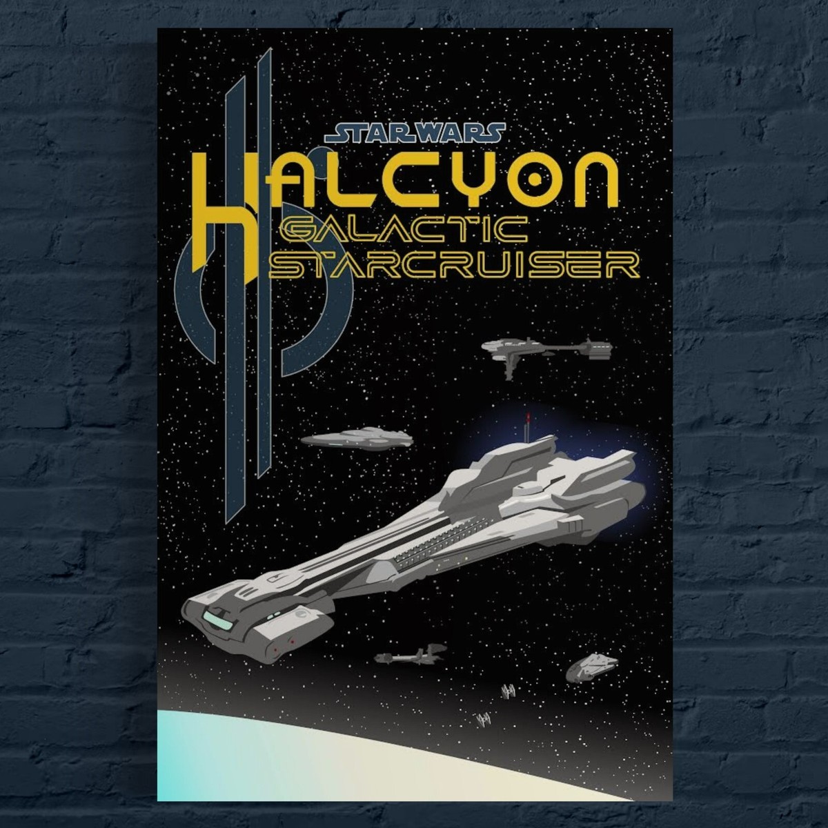 ギャラクティックスタークルーザー ポスター Star Wars Galactic Starcruiser Halcyon Walt Disney World
