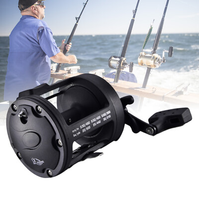 Line Counter High Strength Aluminum Drum Reel Fishing Trolling