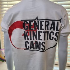 Vintage GASSER/DRAG/NASCAR/SPRINT/ RACE T-shirt GENERAL KINETICS CAMS