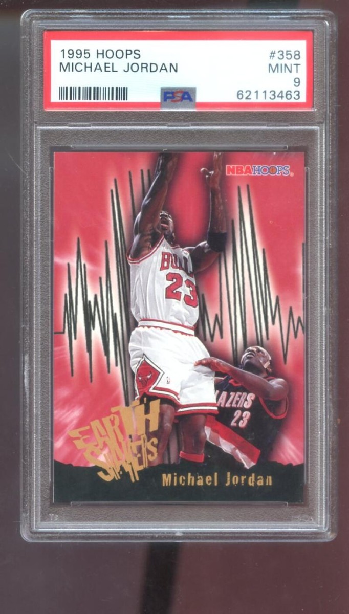 1995-96 Hoops #358 Michael Jordan PSA 9 Graded Basketball