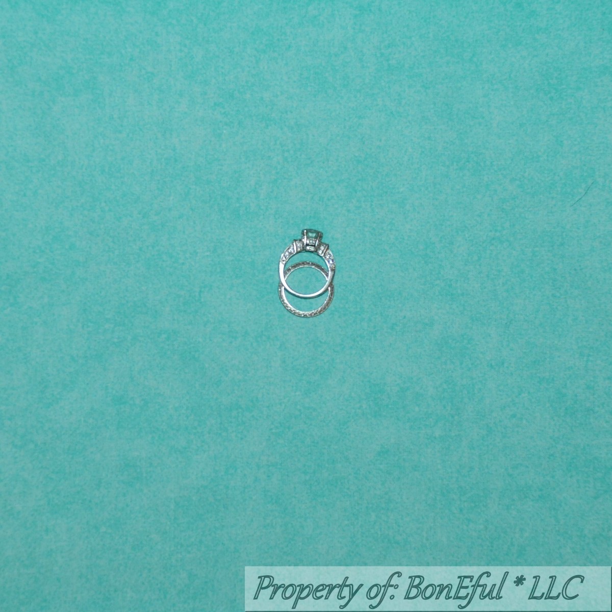 BonEful Fabric FQ Cotton Quilt Aqua Blue Teal Dot Marble Stone