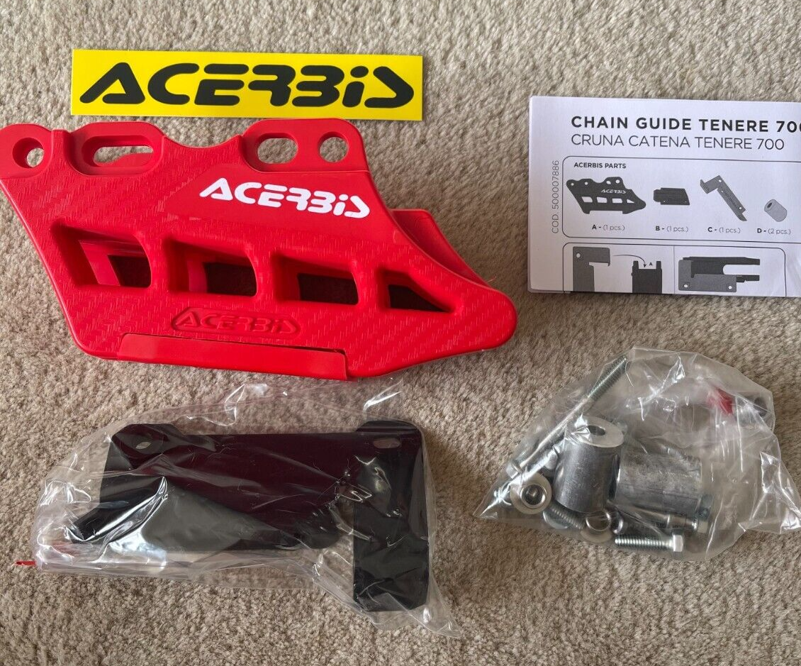 YAMAHA  TENERE 700 WORLD RALLY   2023-2024  ACERBIS CHAIN GUIDE  BLOCK RED