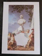 postcard art JJ Bachelier L'Europe Savante painting