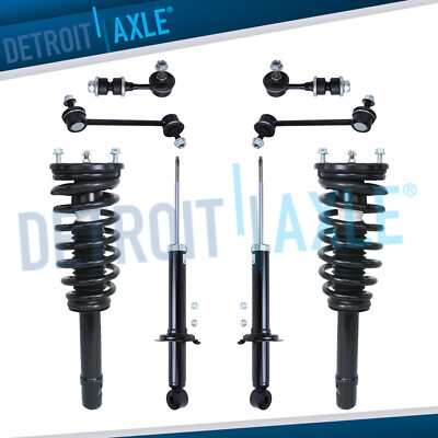 Front Struts + Rear Shocks + Sway Bars for 2001-2005 Kia Optima Hyundai ...
