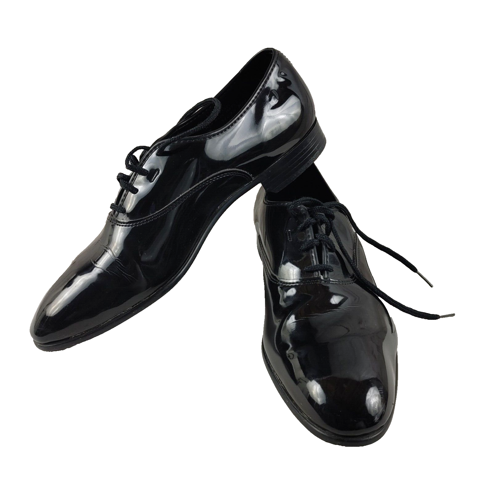 SAOLA Scarpe eleganti Oxford Barclay nere lucide ballo matrimonio vernice formale taglia 12M