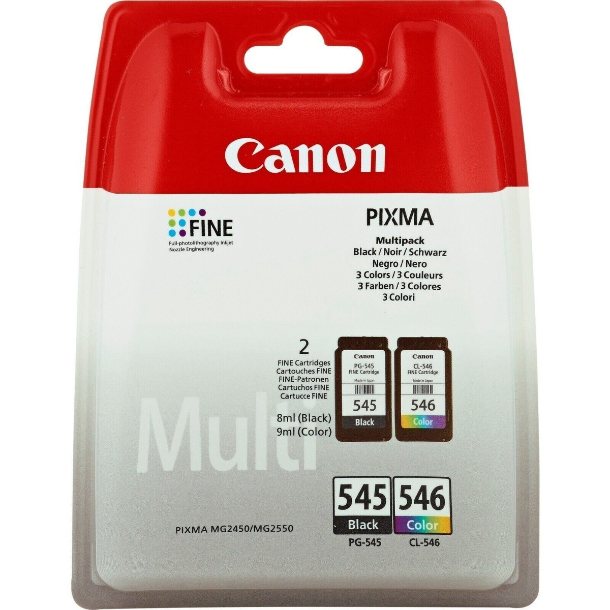 DRUCKER PATRONEN für Canon PG-545 CL546 XL Pixma MG2450 2550 TS 3150 3350 3450 e