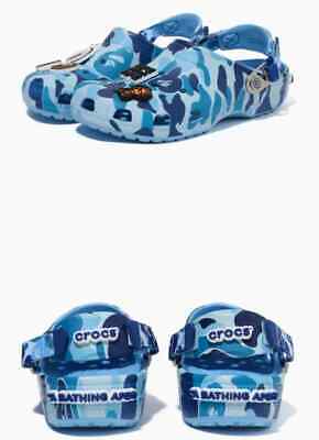 BAPE X CROCS CLASSIC CLOG OXYGEN “BLUE” SZ 5M/7W *IN HAND BAPE X CROCS CLASSIC CLOG OXYGEN “BLUE” SZ 5M/7W *IN HAND