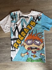 Vintage Rugrats AOP Chuckie Shirt 90s Nickelodean Rugrate Size 10/12