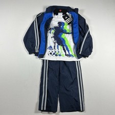 Adidas Size 5 Kids Track Suit 3-Piece Matching Set Jacket Pants Shirt New w/Tags