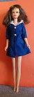 Mattel Barbie 1966 Vintage Fashion Doll Brown Hair/Brown Eyes Blue Coat Outfit