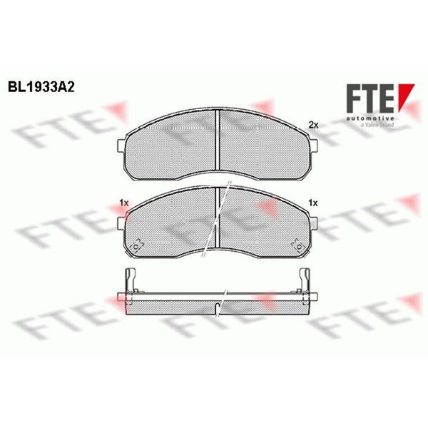 FTE BremsbelÄGe Satz Vorderachse Passend FüR KIA Carnival K2500 Pregio | 9010523-image