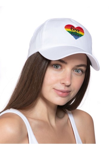 INC Womens White Embroidered Graphic Lightweight Baseball Ball Cap Hat - 第 1/3 張圖片