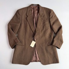 NWT VNTG Giorgio Armani 46R / 56IT Wool Hopsack Single-Button Sport Coat