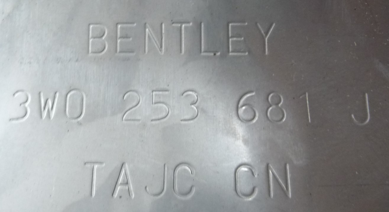 Bentley Continental GT 2012-2015 Left Trim Chrome P/N 3W0253681J