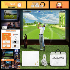 Golf Simulator Impact Screen, 4mm Thick HD Golf Impact Screen for Indoor Outdoor